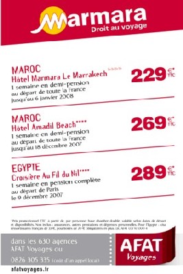 Afat voyages s'affiche dans le ''Metro'' et passe à la radio Afat voyages s'affiche dans le ''Metro'' et passe à la radio