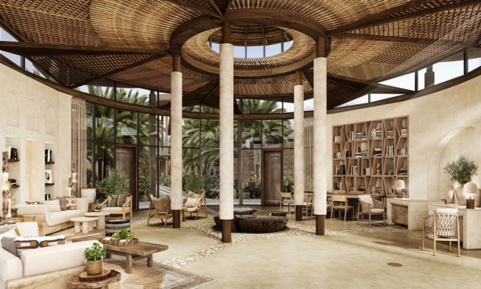 Dans la ferme de dattes Al-Ahsa, un raffinement très étudié (© ENVI Lodges) Dans la ferme de dattes Al-Ahsa, un raffinement très étudié (© ENVI Lodges)