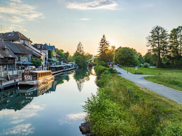 Viarhôna à Chanaz, canal de Savières (73) - ©T. Garcia