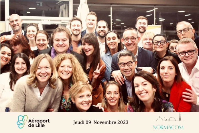 Les membres de Normacom lors d'un workshop organisé en novembre 2023 à l'aéroport de Lille - Photo Normacom