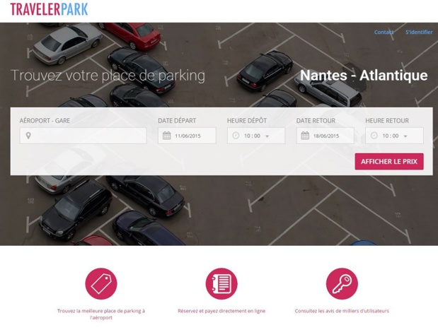 travelerpark.com, le nouveau moteur de réservation de places de parking dans les gares et aéroports ©capture d’écran TravelerPark