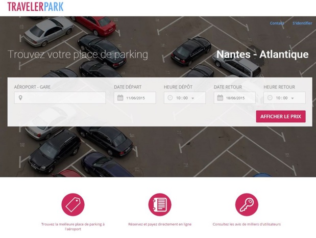travelerpark.com, le nouveau moteur de réservation de places de parking dans les gares et aéroports ©capture d’écran TravelerPark travelerpark.com, le nouveau moteur de réservation de places de parking dans les gares et aéroports ©capture d’écran TravelerPark