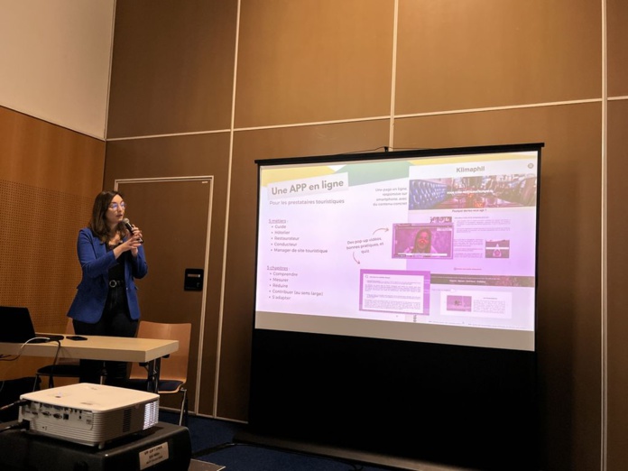 Léa Bonnand a présente les trois outils élaborés dans le cadre du projet ATR-E (© PB) Léa Bonnand a présente les trois outils élaborés dans le cadre du projet ATR-E (© PB)
