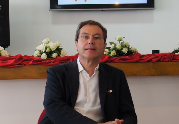 Pascal de Izaguirre lors du point presse organisé en marge de l'inauguration du Club Marmara Les Jardins d'Agadir - Photo CE Pascal de Izaguirre lors du point presse organisé en marge de l'inauguration du Club Marmara Les Jardins d'Agadir - Photo CE