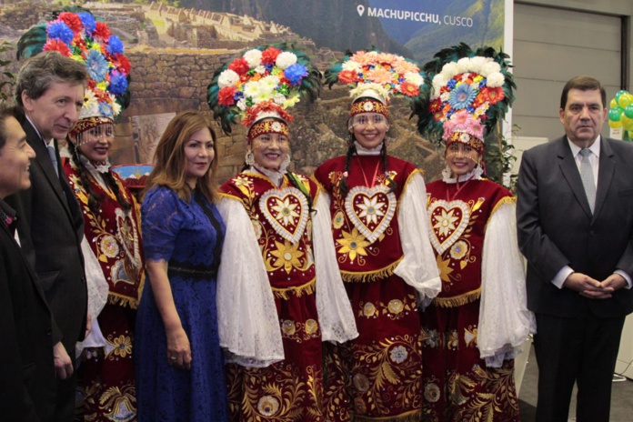 Rosario Pajuelo Escobar sur le stand du Pérou au Mondial du Tourisme (©Xavier Castillo/Promperù)