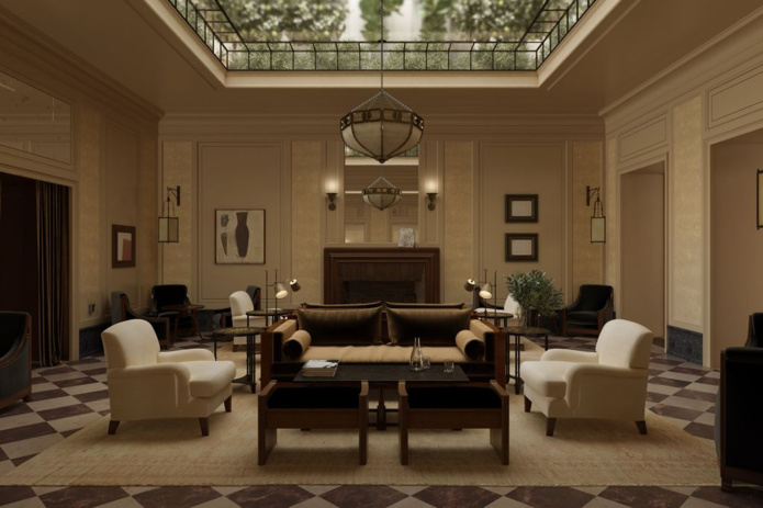 Le salon de l'hôtel Balzac (© Relais & Châteaux) Le salon de l'hôtel Balzac (© Relais & Châteaux)