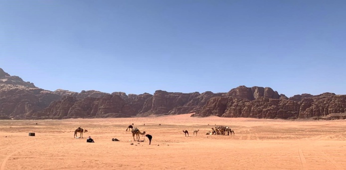 Le Wadi Rum l'un des déserts les plus surprenants et les plus célèbres du m onde. Photo J.B.