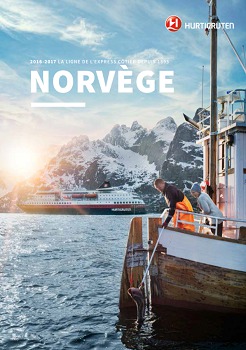 Couverture de la brochure 2016/2017 de l'Express Côtier d'Hurtigruten - DR : Hurtigruten