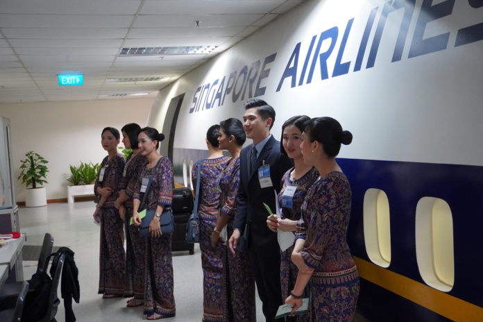 Au centre de formation de Singapore Airlines, clé de voute de la qualité de service à bord - Photo : C.Hardin