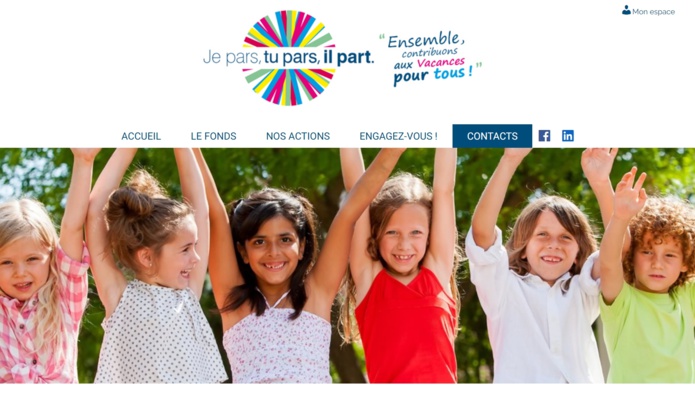 La  la Fondation "Je pars, tu pars, il part..." lutte pour faire partir en vacances les familles dans le besoin /captation écran