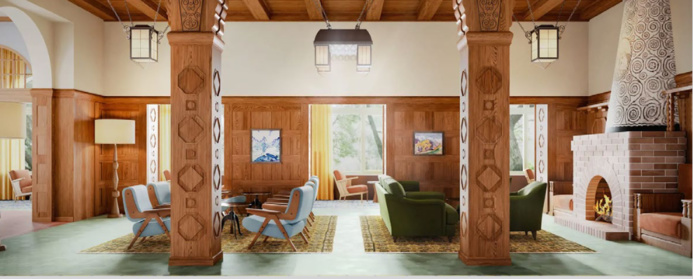 L'intérieur de l'hôtel allie le style alpin traditionnel et le minimalisme élégant (© Beaumier) L'intérieur de l'hôtel allie le style alpin traditionnel et le minimalisme élégant (© Beaumier)