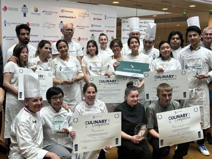 Les différents binômes récompensés lors de cette "Culinary Competition" signée Le Cordon Bleu. ©David Savary Les différents binômes récompensés lors de cette "Culinary Competition" signée Le Cordon Bleu. ©David Savary