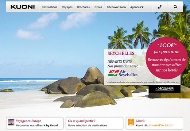 Océan Indien : Kuoni ouvre ses ventes "Sables" Océan Indien : Kuoni ouvre ses ventes "Sables"