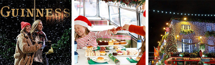 Christmas at Guinness, Dublin City © Diageo Guinness - Vintage Tea Trips at Christmas, Dublin © Vintage Tea Trips - Christmas, Temple Bar Pub, Dublin City © Failte Ireland