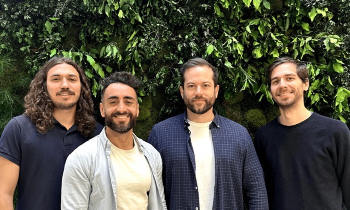 De gauche à droite : Lucien Bredin, Maxime Eduardo, Antoine Servant et Jean-Louis Villeminot, co-fondateurs de Naboo - Photo : ©Naboo De gauche à droite : Lucien Bredin, Maxime Eduardo, Antoine Servant et Jean-Louis Villeminot, co-fondateurs de Naboo - Photo : ©Naboo