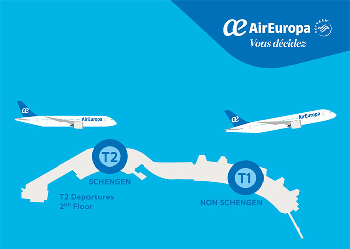 Les terminaux Air Europa à l’aéroport de Madrid-Barajas © Air Europa