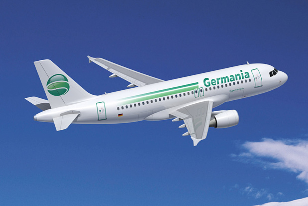 The company Germania operates a fleet of 22 aircrafts. DR-Germania