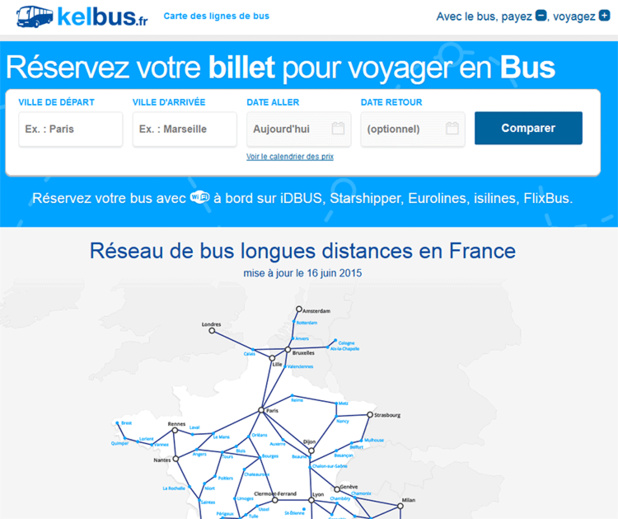 Autocar : KelBillet lance KelBus.fr Autocar : KelBillet lance KelBus.fr