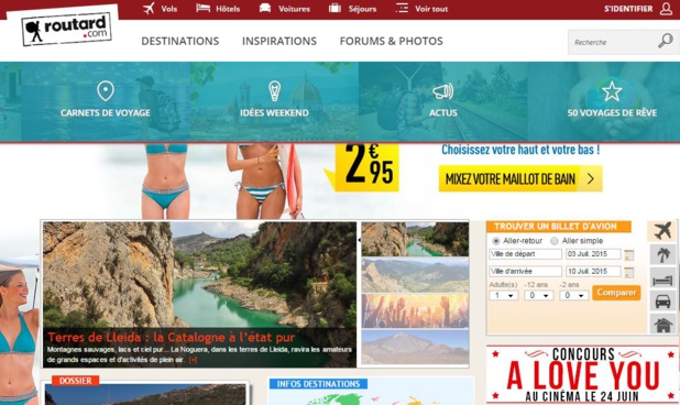 La nouvelle interface du site du Routard espère améliorer l'expérience de l'internaute et mettre en avant les offres de ses partenaires. DR-site du Routard. La nouvelle interface du site du Routard espère améliorer l'expérience de l'internaute et mettre en avant les offres de ses partenaires. DR-site du Routard.