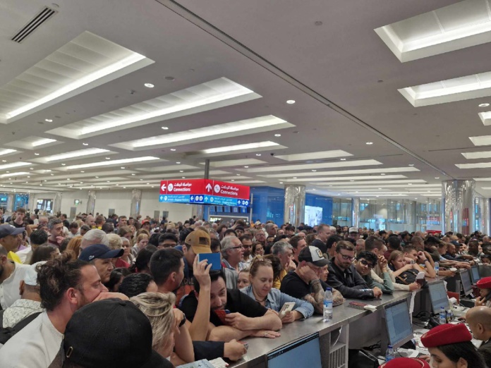 L'aéroport de Dubaï saturé après les inondations qui ont frappé Dubaï - Photo DR