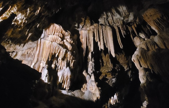 La grotte de Postojna, très riche en concrétions - Photo AB