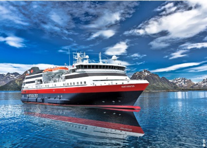 Le MS Explorer Norway est le 13e navire de la flotte d'Hurtigruten - Photo : Hurtigruten Le MS Explorer Norway est le 13e navire de la flotte d'Hurtigruten - Photo : Hurtigruten