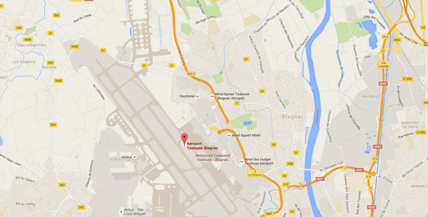 La société qui a racheté le capital de l'aéroport de Toulouse-Blagnac est une coquille vide - DR : Google Maps