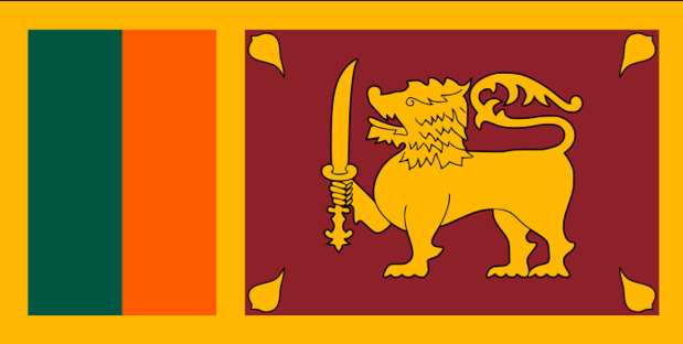 Drapeau du Sri Lanka - DR : Wikipedia Drapeau du Sri Lanka - DR : Wikipedia