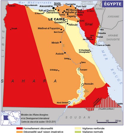 Egypte : le Quai d'Orsay appelle les Français à la 