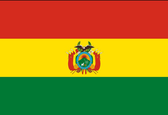 Drapeau de la Bolivie - DR : Wikipedia Drapeau de la Bolivie - DR : Wikipedia