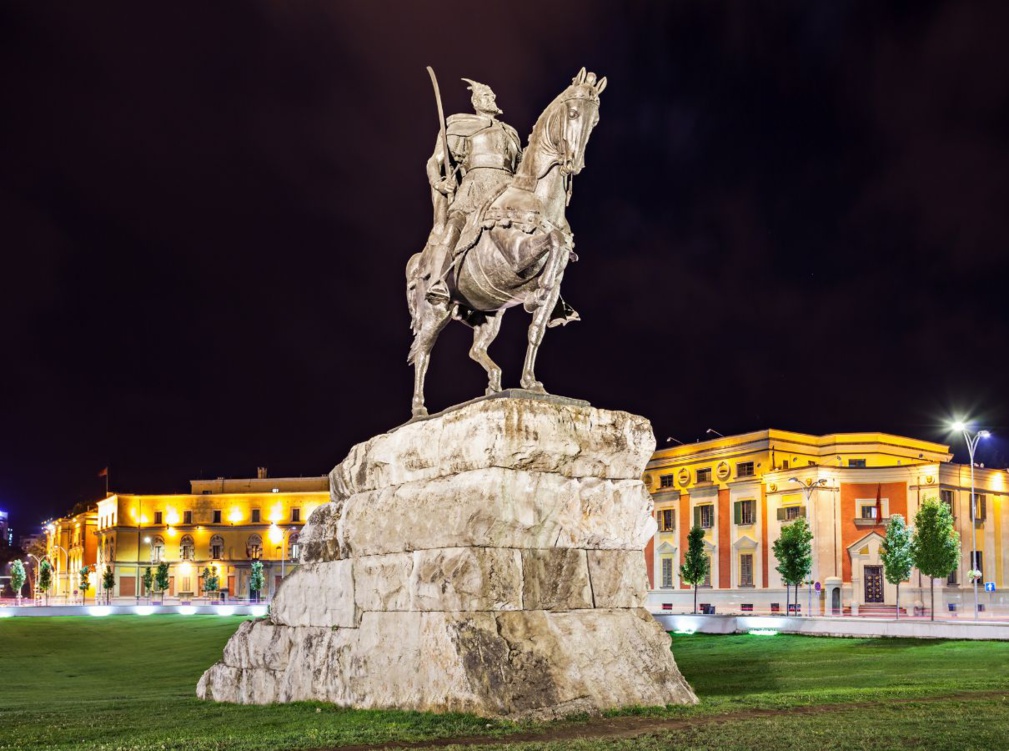 La place Skanderberg