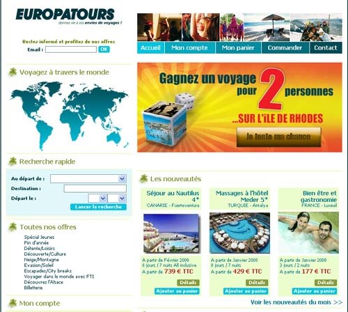 Alsace : Europatours lance un site web marchand Alsace : Europatours lance un site web marchand