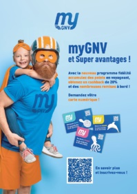GNV relance son programme de fidélité myGNV - DR : GNV GNV relance son programme de fidélité myGNV - DR : GNV