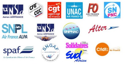 Tous les syndicats d'Air France ont signé le communiqué - DR Tous les syndicats d'Air France ont signé le communiqué - DR