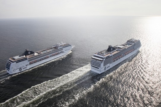 Le MSC Magnifica et le MSC Opera - DR : MSC Crociere