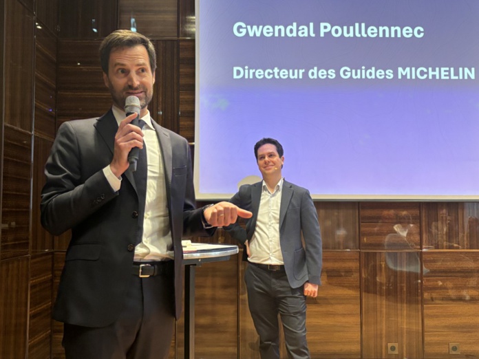 Au premier plan, Gwendal Poullennec, directeur international des Guides Michelin. ©David Savary Au premier plan, Gwendal Poullennec, directeur international des Guides Michelin. ©David Savary
