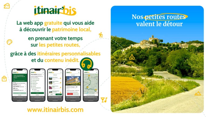 L'appli Itinair’bis permet la découverte du patrimoine et du tourisme local - Photo Itinair’bis