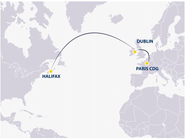 Europe Airpost : vols CDG-Halifax via Dublin jusqu'au 11 septembre 2015