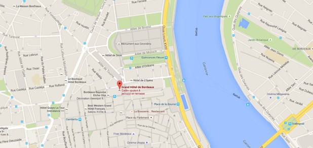 l'InterContinental va ouvrir ses portes à Bordeaux après la reconversion du Grand Hôtel - Dr : Google Maps