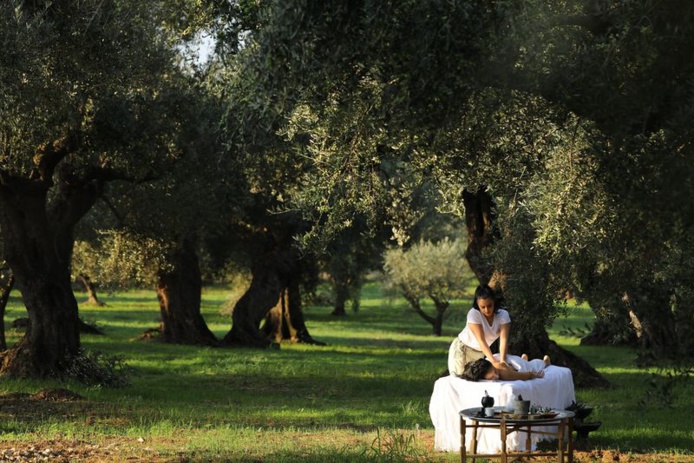 Le Spa Anazoe propose notamment des soins d'oléothérapie (© Costa Navarino)