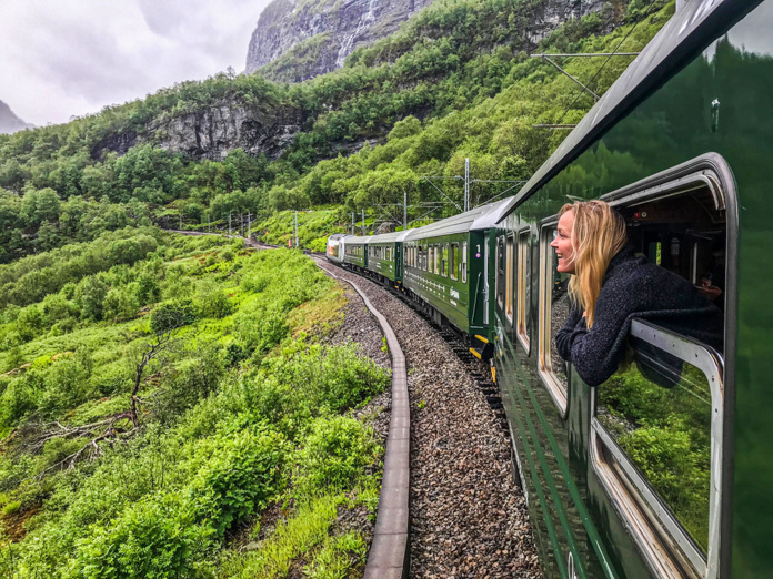 Travelling with train Flåm - © Visit Norway Travelling with train Flåm - © Visit Norway