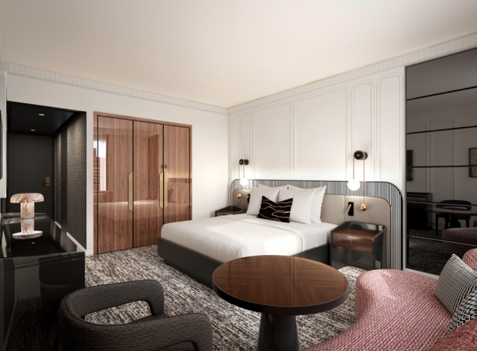 Sofitel New York : Tout en conservant un univers mâtiné d'Art Déco, les 398 chambres seront entièrement rénovées (© Sofitel) Sofitel New York : Tout en conservant un univers mâtiné d'Art Déco, les 398 chambres seront entièrement rénovées (© Sofitel)