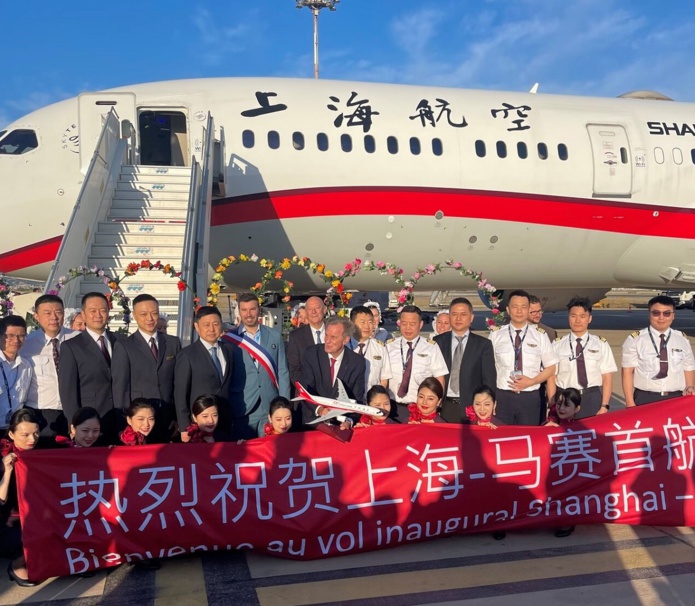 Inauguration du vol Shanghai - Marseille - Photo CRT PACA
