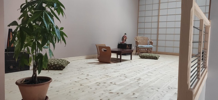 Un décor très épuré, très dépouillé (©Maison Shizen) Un décor très épuré, très dépouillé (©Maison Shizen)