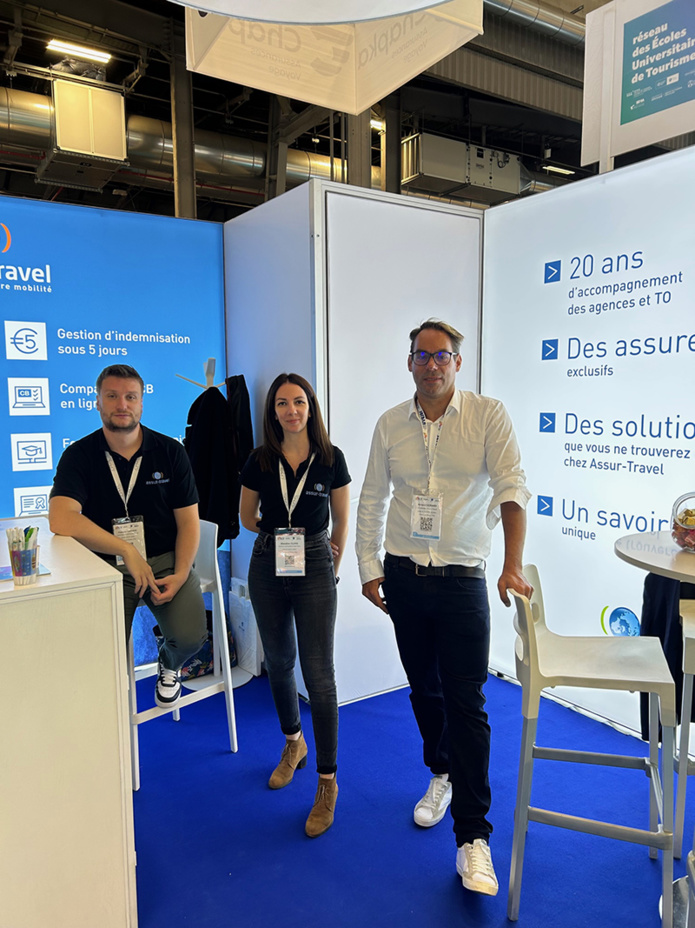 L’équipe Assur-Travel au salon IFTM 2023 © Assur-Travel L’équipe Assur-Travel au salon IFTM 2023 © Assur-Travel