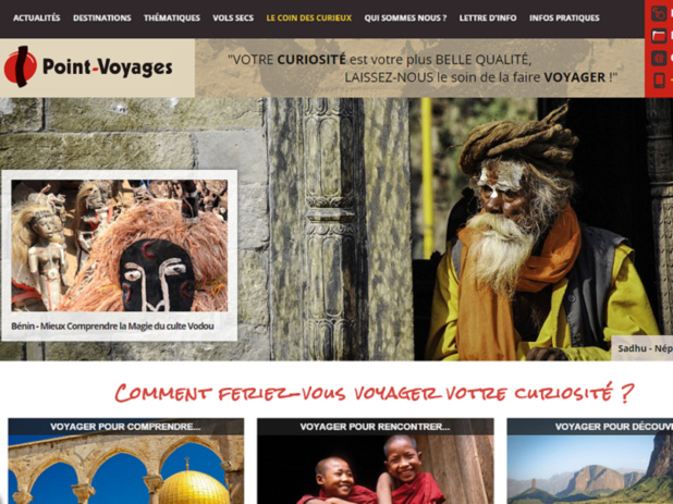 Le nouveau site internet de Point Voyages propose aujourd'hui 50 destinations. DR