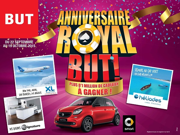 Parmi les lots à gagner chez BUT, des voyages Héliades et des vols XL Airways - DR : BUT Parmi les lots à gagner chez BUT, des voyages Héliades et des vols XL Airways - DR : BUT