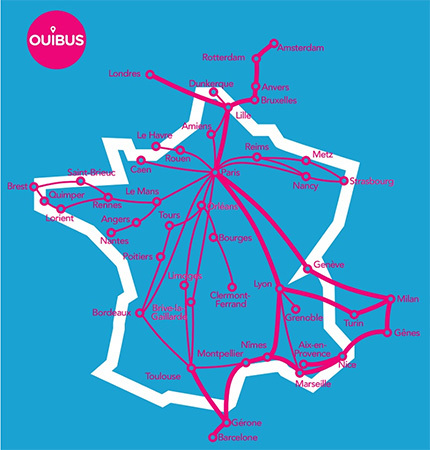 SNCF : OuiBus va lancer 130 liaisons d'ici 2016 SNCF : OuiBus va lancer 130 liaisons d'ici 2016