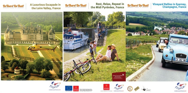 Les visuels de la campagne d'Atout France en Inde - DR : Atout France Les visuels de la campagne d'Atout France en Inde - DR : Atout France