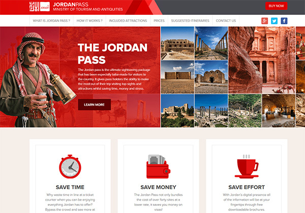 Le Jordan Pass s'achète directement en ligne sur un site dédié - Capture écran